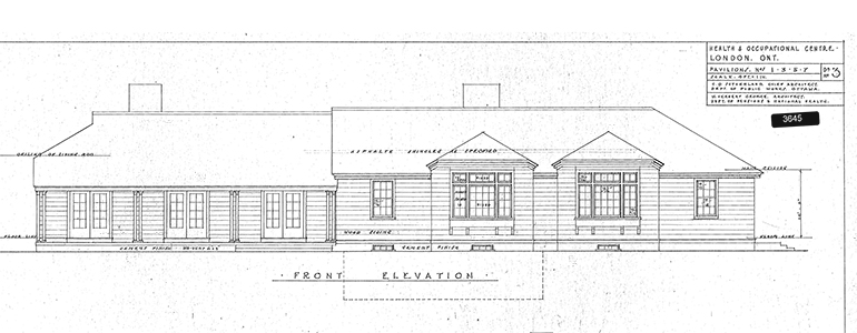 Architectural plans of the Huron 1940s